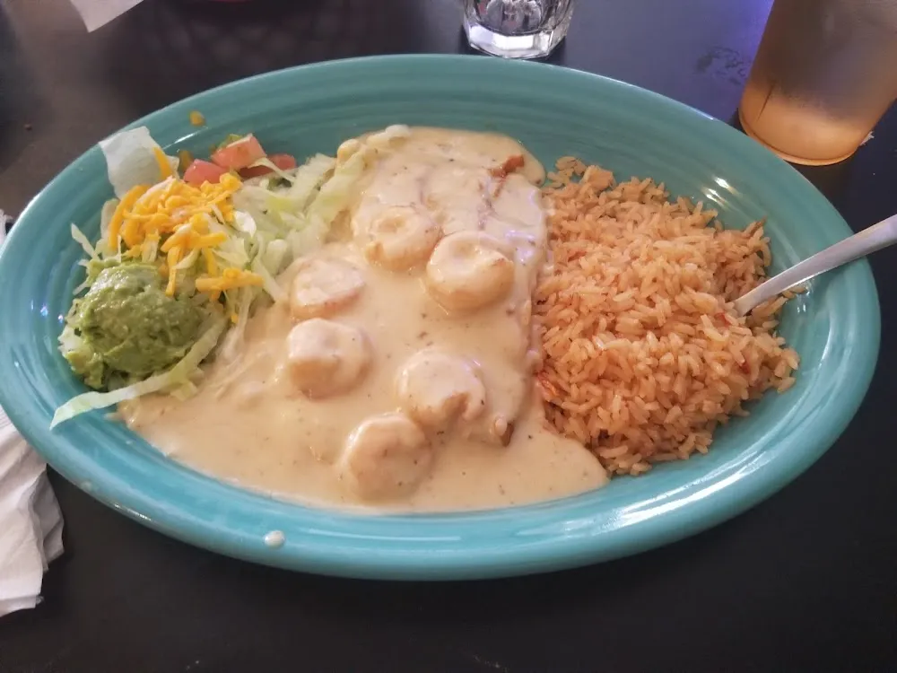 2 Cheese Enchiladas with Shrimp