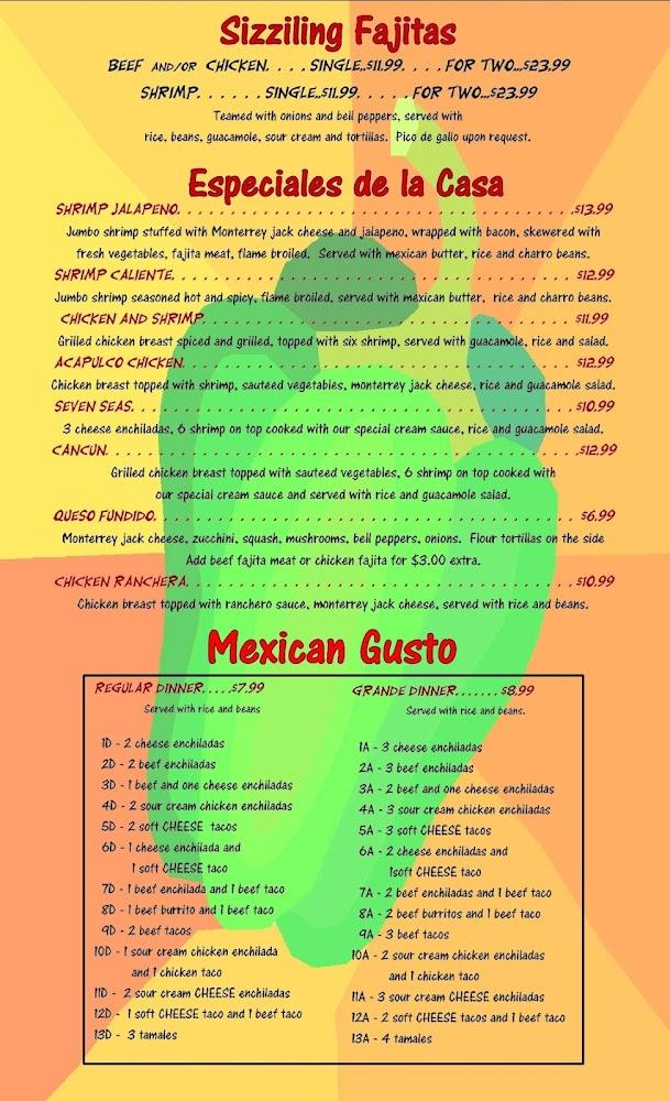 Jalapeno's of Farmersville Menu image 1