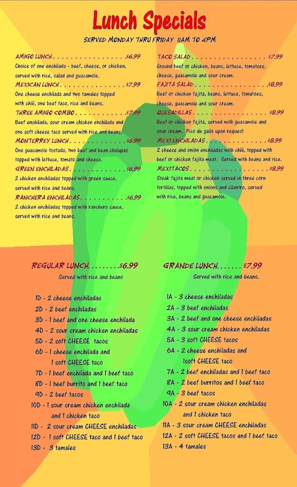 Jalapeno's of Farmersville Menu image 2