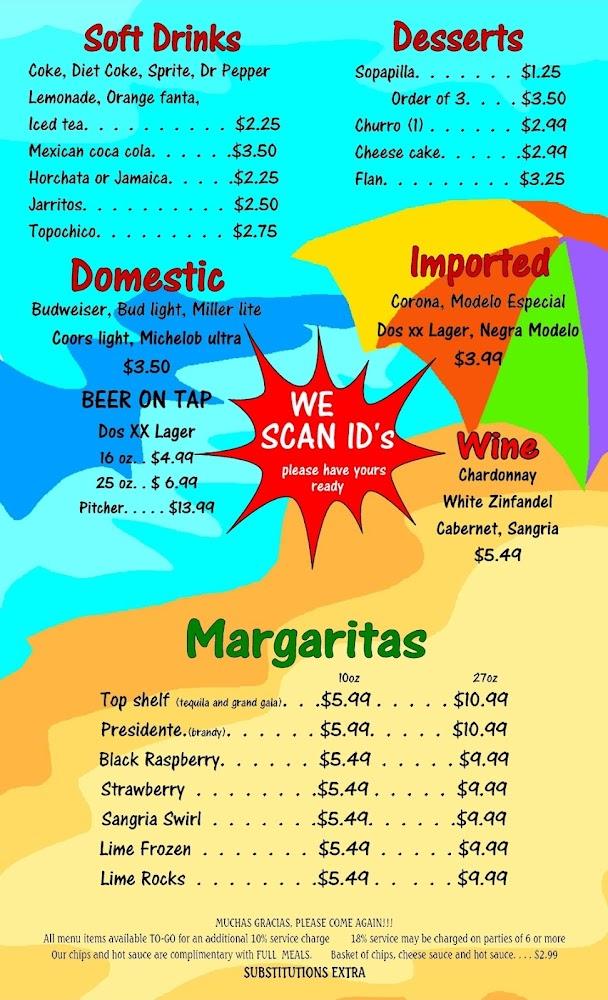 Jalapeno's of Farmersville Menu image 4